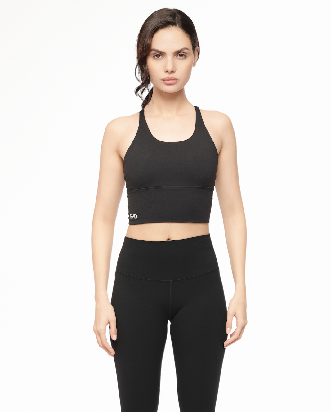 SEAMLESS CRISSCROSS BRAS BLACK