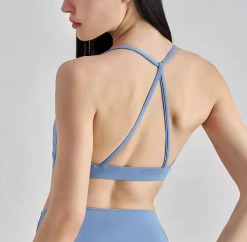 STRAP BRA CASHMERE BLUE