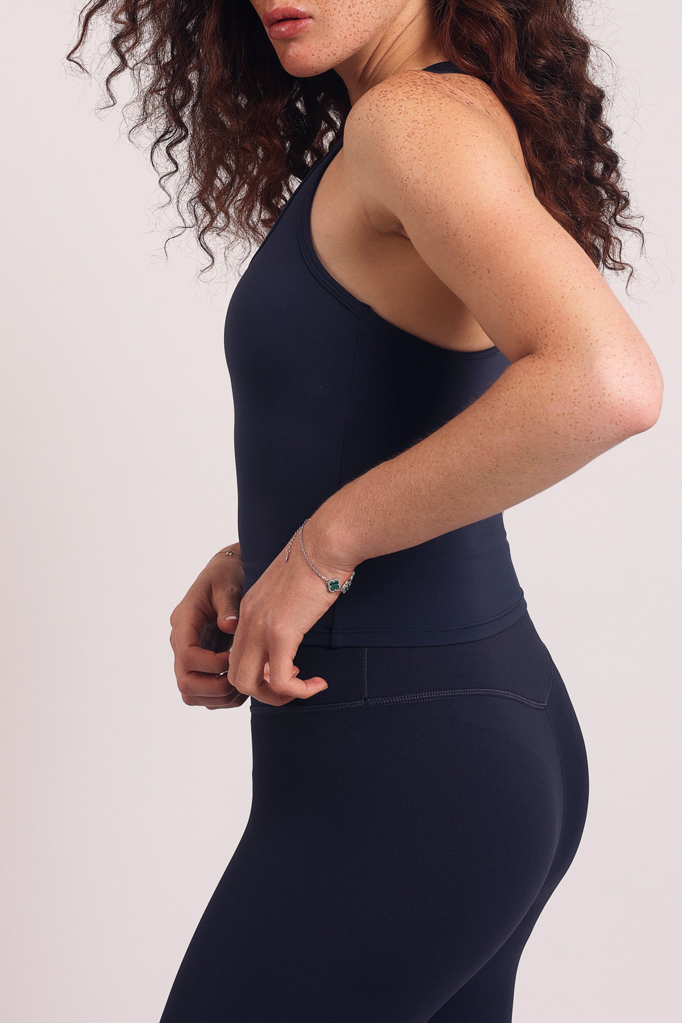 Air Halter Tank Navy Blue