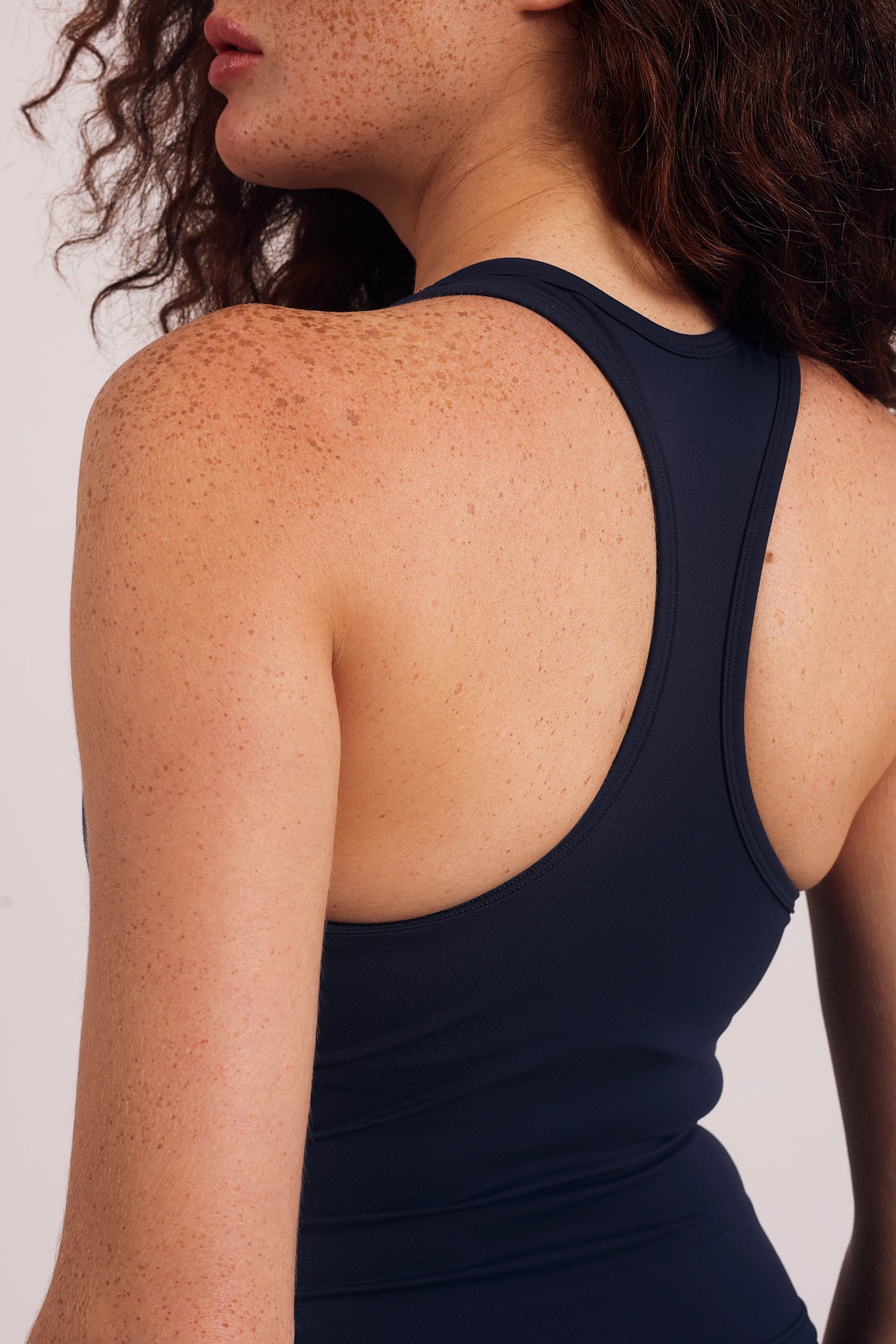 Air Halter Tank Navy Blue