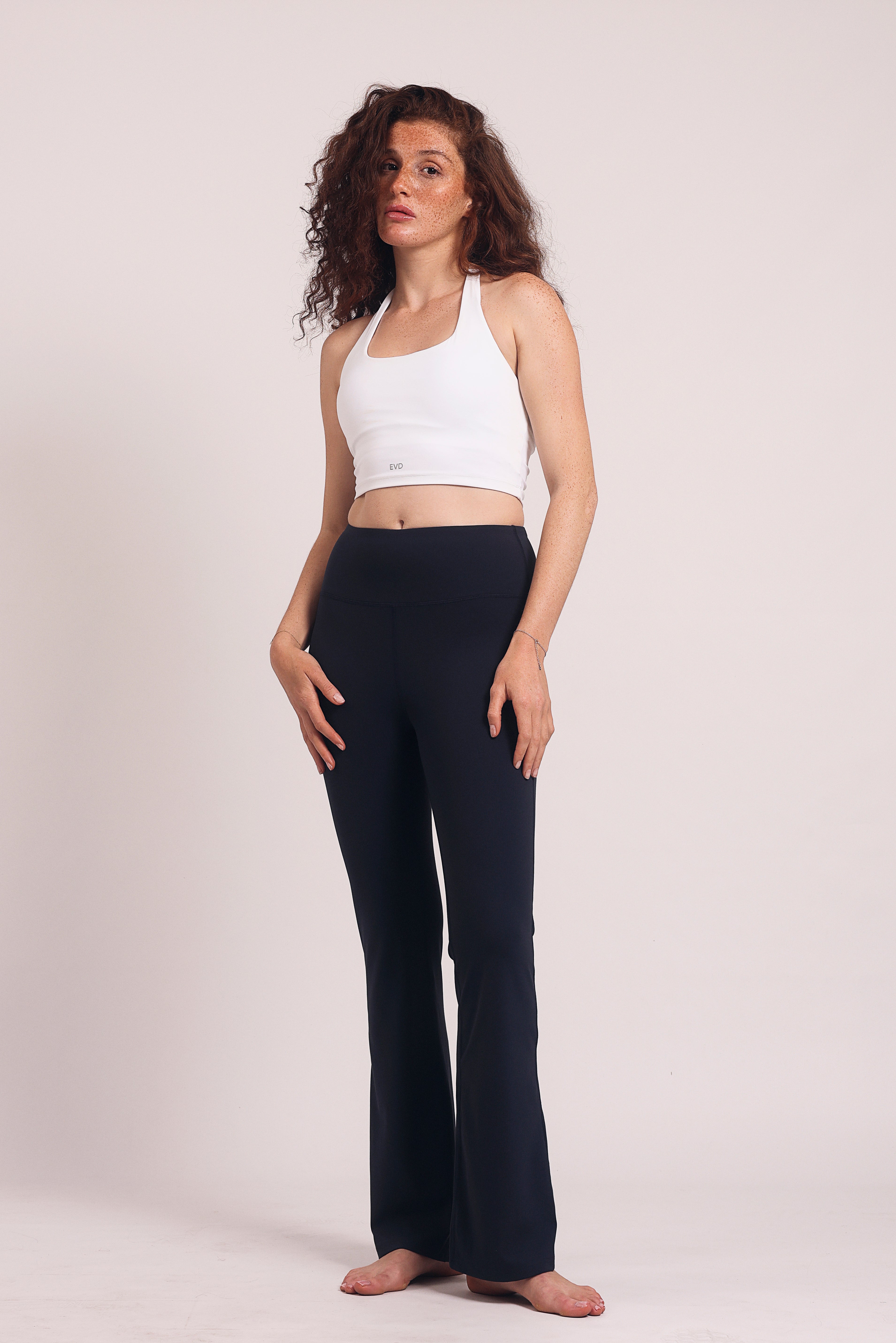 Seamless straight flare Black