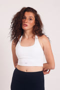 HALTER BRA WHITE
