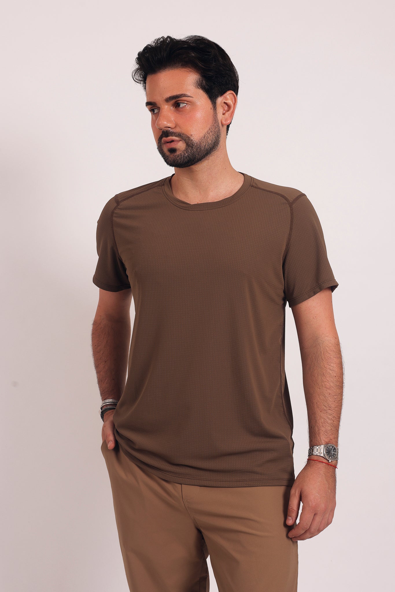 Air Core Tee Dark Beige