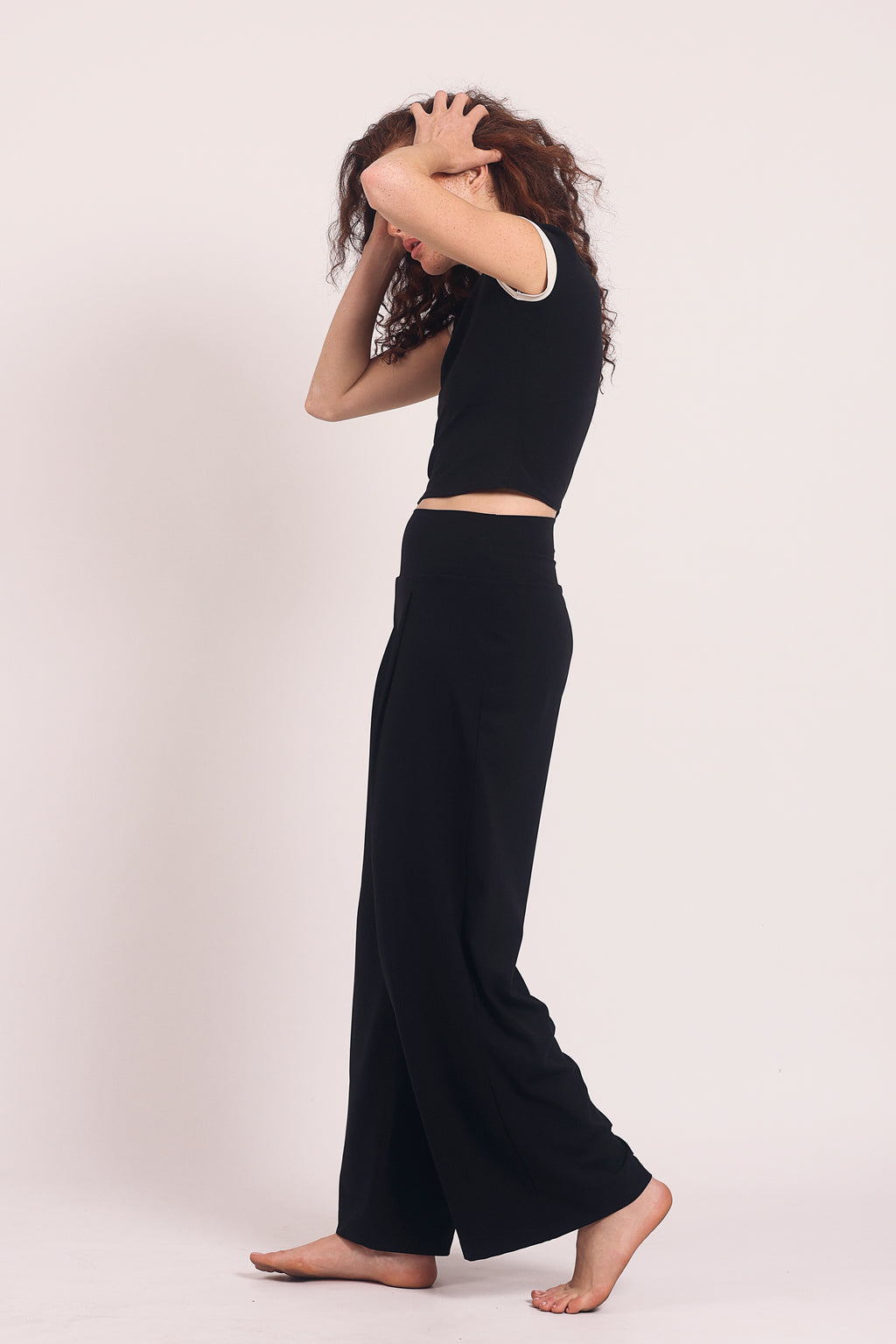 Palazzo Air Pants Black