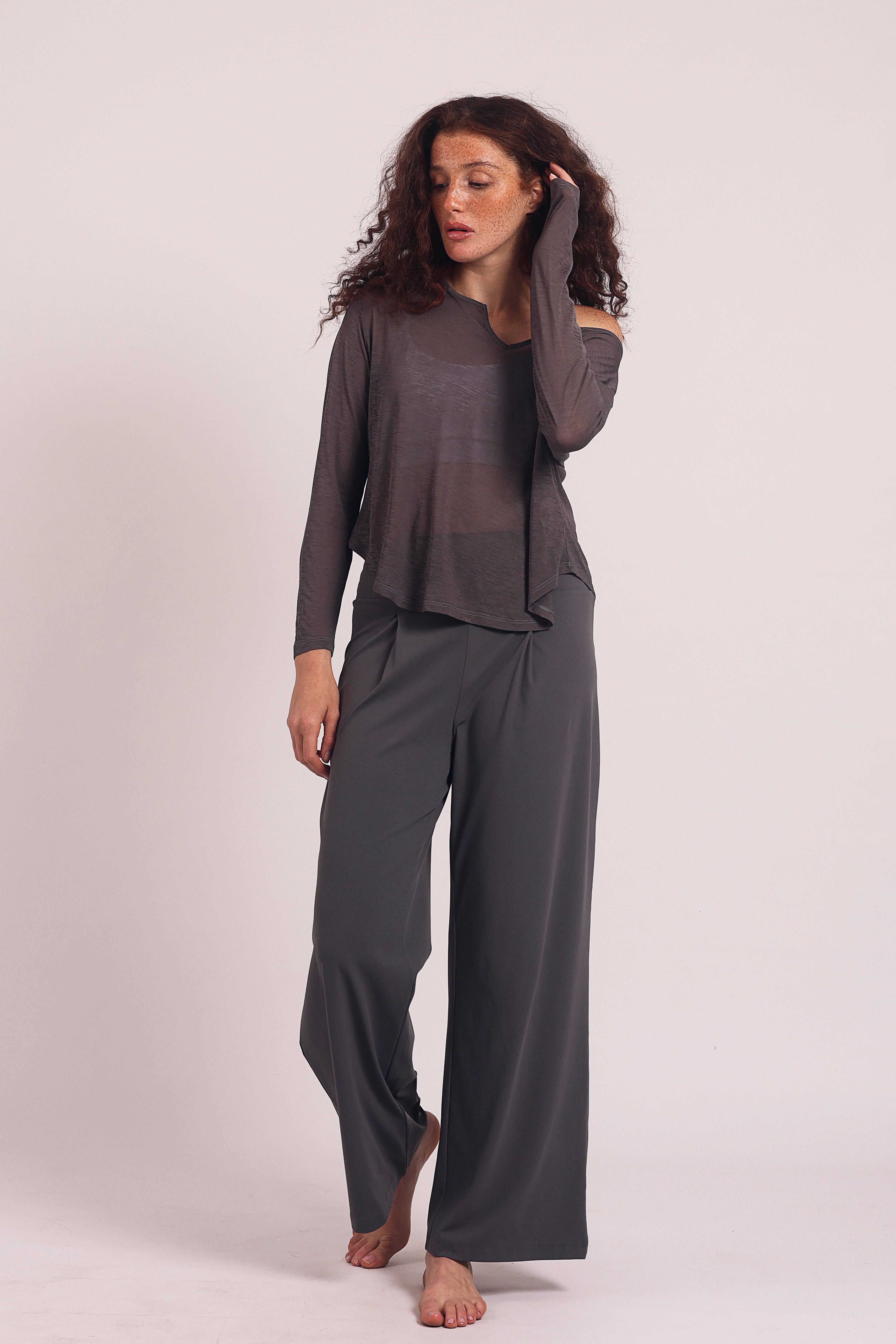 Palazzo Air Pants Grey