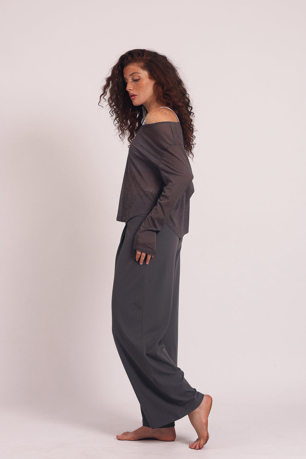 Palazzo Air Pants Grey