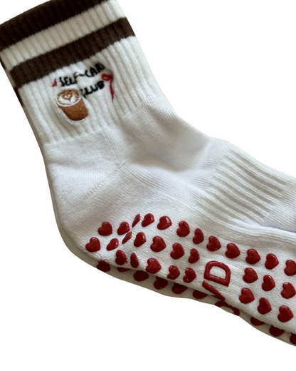 Pilates Socks Self-care Latte