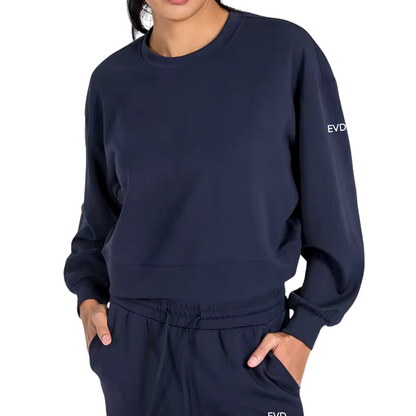 AIR LIGHT CREWNECK NAVY