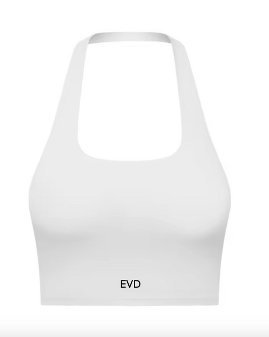 HALTER BRA WHITE