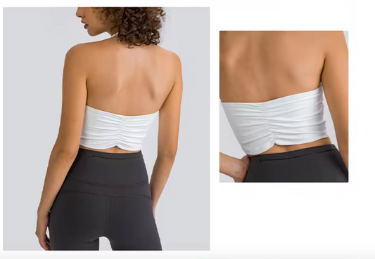 HALTER BRA WHITE