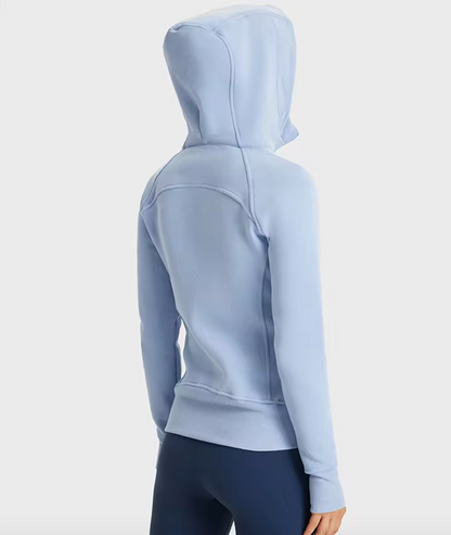 ACTIVE ZIP HOODIE LILAC GREY