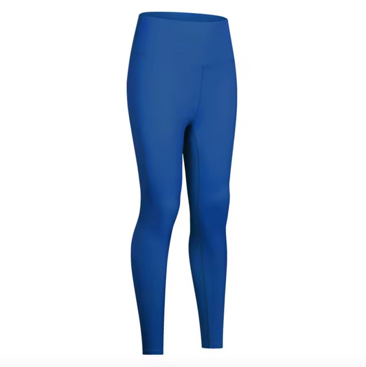 HIGH WAISTED BRUSH LEGGINGS ELECTRIC BLUE