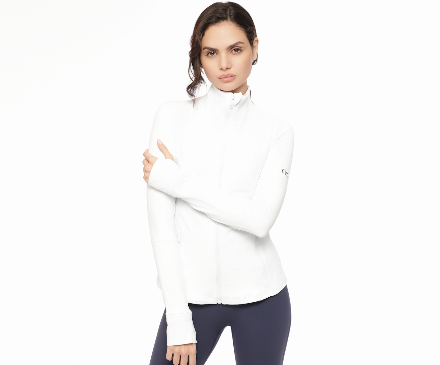 ACTIVE AIR ZIP JACKET WHITE