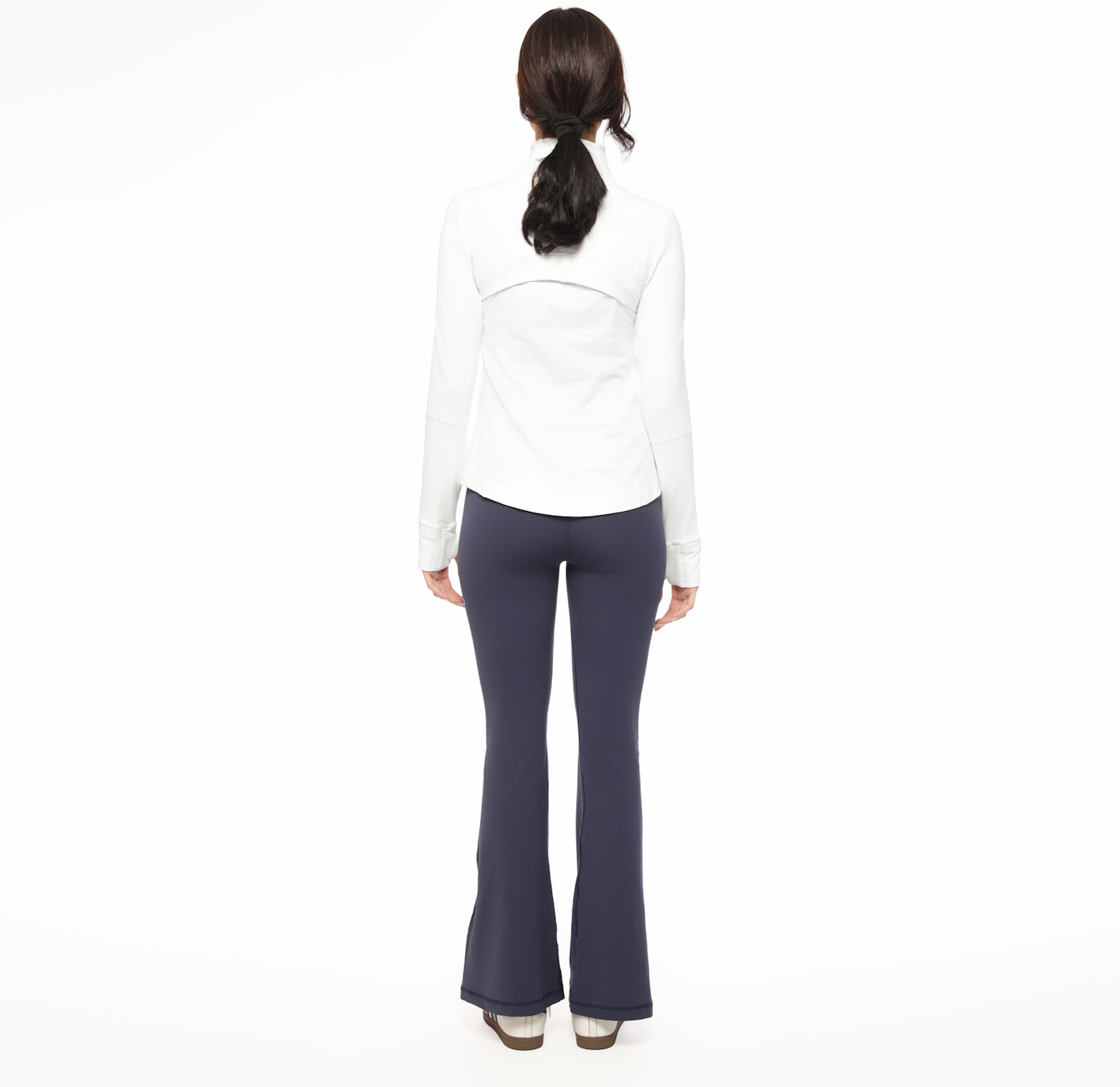 SEAMLESS HIGH-RISE FLARED PANT TRUE NAVY