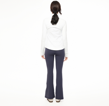 SEAMLESS HIGH-RISE FLARED PANT TRUE NAVY