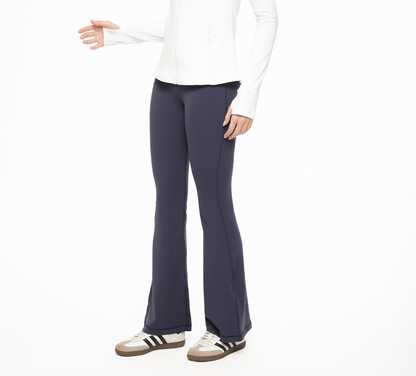 SEAMLESS HIGH-RISE FLARED PANT TRUE NAVY